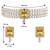Ethnic choker necklace earrings wedding bollywood party jewelry set