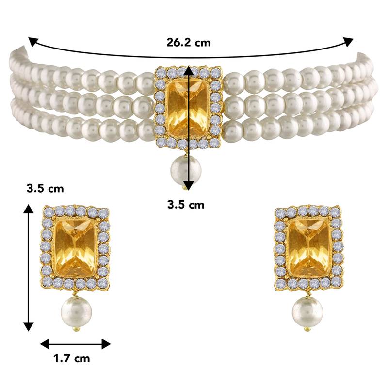 Ethnic choker necklace earrings wedding bollywood party jewelry set