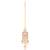 Women's pink kundan choker necklace dangle earring & maang tikka