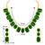 Wear square crystal necklace with drop earrings bharatanatyam jewelry