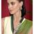 Floral crystal pearl necklace with drop earrings bharatanatyam