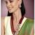 Women's floral crystal pearl necklace with drop earrings jewelry set
