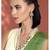 Women's floral crystal pearl necklace with drop earrings jewelry set