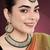 Women's faux kundan pearl necklace with earring maang tikka bharatanatyam