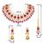Women's rani pink kundan bharatanatyam jewelry pearl choker necklace set
