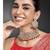 Women's faux pearl choker necklace with earrings bharatanatyam jewelry set