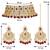 Women's faux pearl choker necklace with earrings bharatanatyam jewelry set