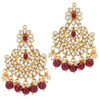 Women's faux pearl choker necklace with earrings bharatanatyam jewelry set 5