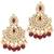 Women's faux pearl choker necklace with earrings bharatanatyam jewelry set