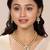 Beads kundan layered long necklace & drop earring bharatanatyam
