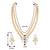 Beads kundan layered long necklace & drop earring bharatanatyam