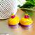 Yellow color ethnic quilled jhumkas