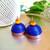 Blue color ethnic quilled jhumkas