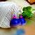 Blue color ethnic quilled jhumkas