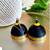Blackcolor ethnic quilled jhumkas