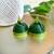 Green color ethnic quilled jhumkas
