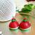 Red color ethnic quilled jhumkas