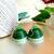 Green color ethnic quilled jhumkas