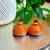 Orange color ethnic quilled jhumkas