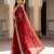 Maroon Color Beeds Work Silk Blend Saree