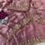 Onion Pink Color Beeds Work Silk Blend Saree