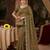 Olive Color Beeds Work Silk Blend Saree