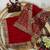 Red Sequin Embroidery Rangoli Silk Blend Saree