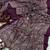 Plum Ajarakh Print Zari Real Mirror Saree Crepe Silk