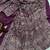 Plum Ajarakh Print Zari Real Mirror Saree Crepe Silk