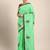 Lime floral embroidered saree