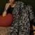 Black warli silk cotton designer dabu saree