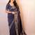 Grey chanderi saree