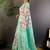White floral zari silk blend handloom banarasi saree