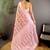 Pink floral zari silk blend banarasi saree