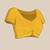 Yellow chanderi saree with blouse piece