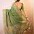 Green chanderi saree
