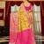 Yellow ethnic motifs woven design zari banarasi saree