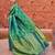 Green floral woven design zari saree