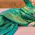 Green floral woven design zari saree