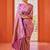 Pink woven design ethnic motifs zari saree