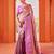 Pink woven design ethnic motifs zari saree