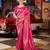 Pink ethnic woven design zari saree
