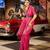 Pink ethnic woven design zari saree