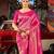 Pink ethnic woven design zari saree