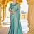 Blue woven design zari ethnic motifs zari saree