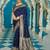 Blue ethnic woven design zari saree