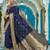 Blue ethnic woven design zari saree