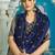 Blue ethnic woven design zari saree