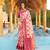 Pink floral woven design zari saree