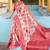 Pink floral woven design zari saree